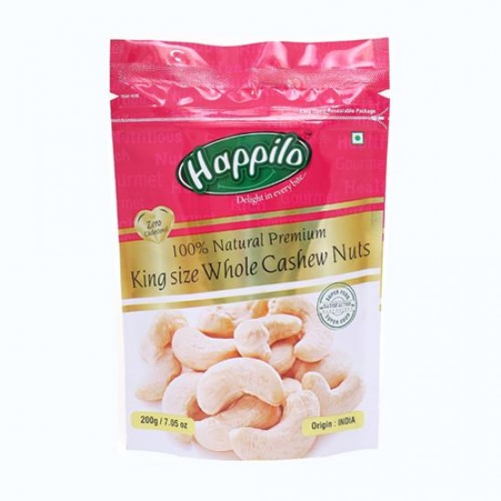 Happilo 100% Natural Premium - King Size Whole Cashew Nuts, 250 g