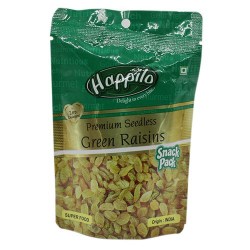 Happilo Premium Raisins - Green, Seedless, 40 g