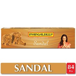 Mangaldeep Sandal Agarbatti - Pack of 84 Sticks