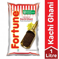 Fortune Premium Kachi Ghani Pure Mustard Oil (Pouch) 1L.