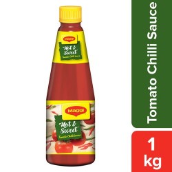 MAGGI Tomato Chilli Sauce - Hot & Sweet, 1 kg Bottle