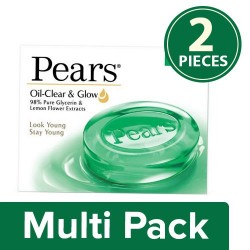 Pears Oil Clear & Glow Soap Bar, 2x75 g