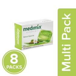 Medimix Bathing Soap - Ayurvedic Natural Glycerine, 8x125 g