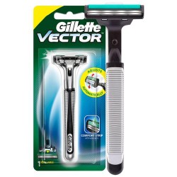 Gillette Vector Plus - Manual Shaving Razor, 20 g