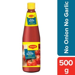 MAGGI Sauce - Rich Tomato(No Onion Garlic), 500 g Bottle