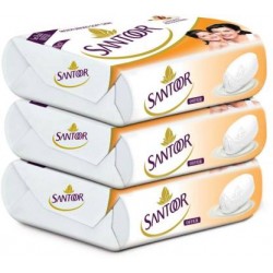 Santoor Sandal & Almond Milk Soap  (3 x 150 g)