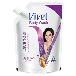 Vivel Body Wash - Lavender, Almond Oil, 400 ml