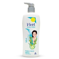 Vivel Body Wash - Mint, Cucumber, 500 ml