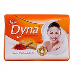 Dyna Soap, Sandal & Saffron Extract , 100g.(pack of 4)