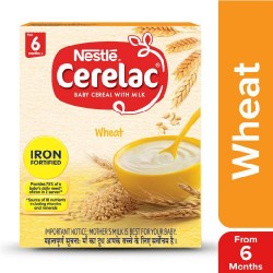 Nestle Cerelac Fortified Baby Cereal With Milk, Wheat 300g.