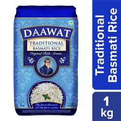 Daawat Basmati Rice - Traditional, 1 kg Pouch
