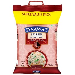 Daawat Basmati Rice - Super, 5 kg