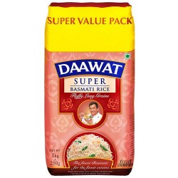 Daawat Basmati Rice - Super, 1 kg