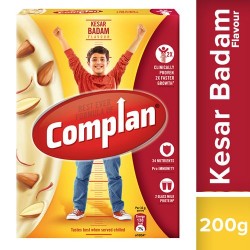 Complan Growth Drink Mix - Kesar Badam Flavour, 200 g 