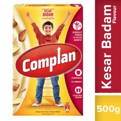 Complan Growth Drink Mix - Kesar Badam Flavour, 500 g 