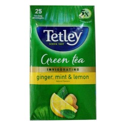 Tetley Green Tea - Ginger Mint Lemon, 109 g