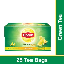 Lipton Green Tea - Lemon Zest, 25 pcs