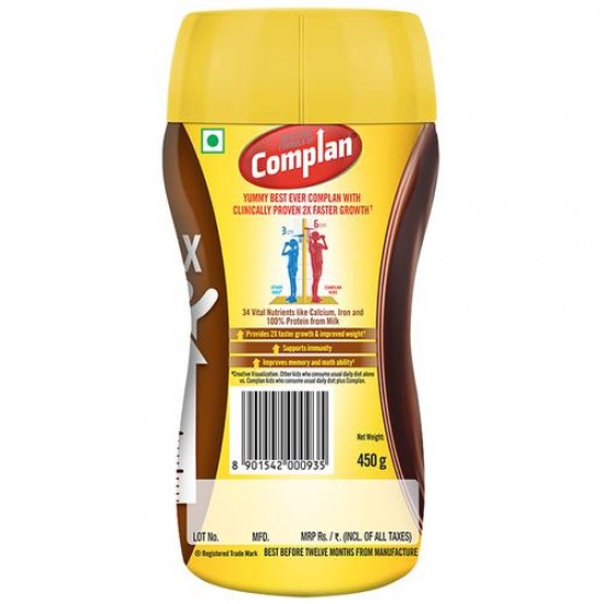 Complan Royale Chocolate Flavour - Growth Drink Mix, 450 g 